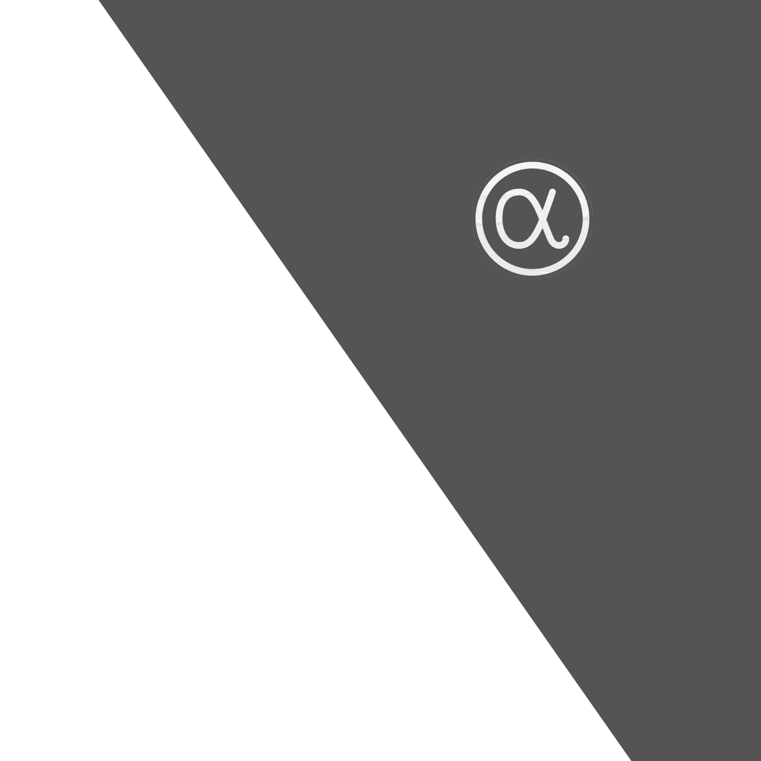 Alpharoid Backgound mit logo, Logo, Index
