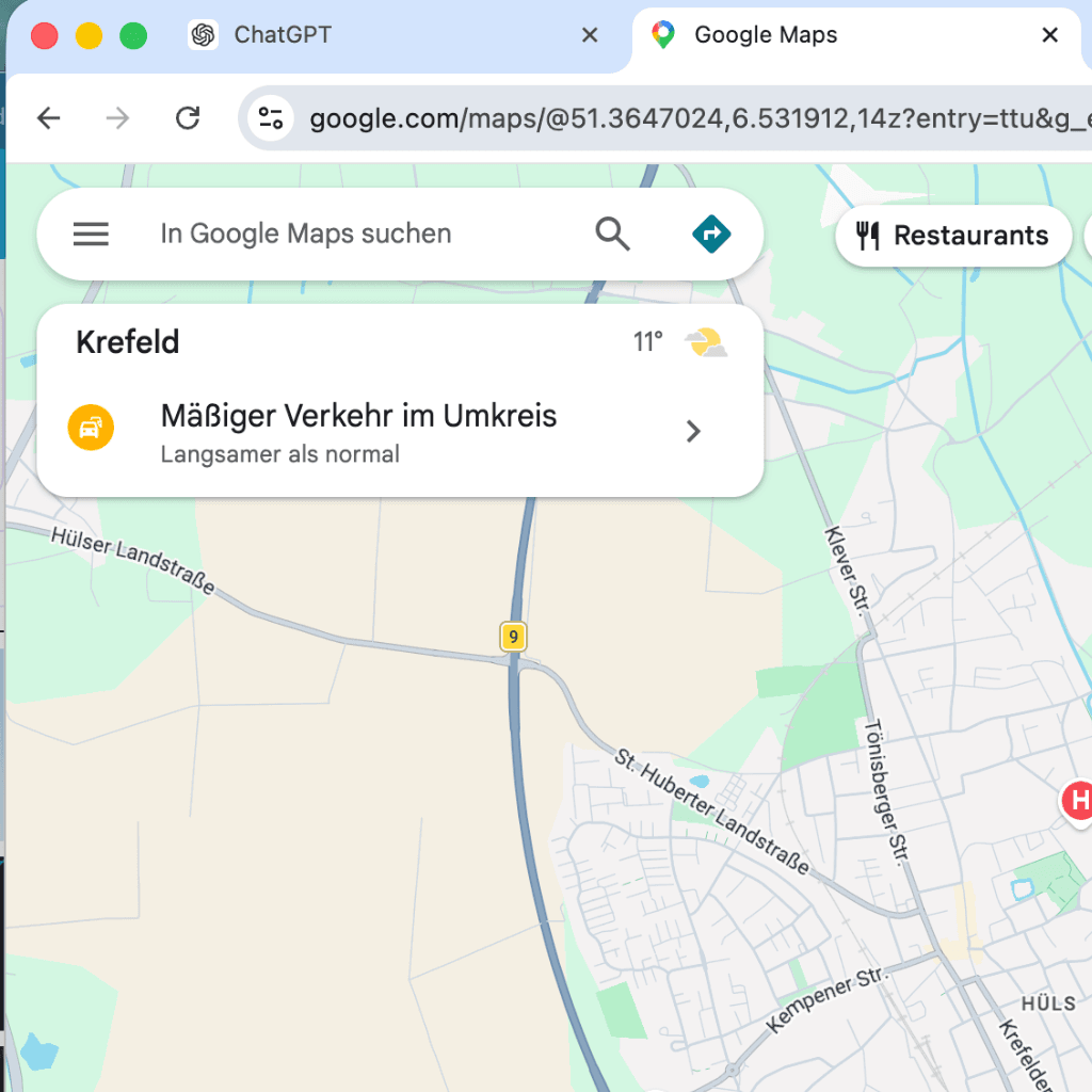Alpharoid, KI,ChatGPT, Google Maps
