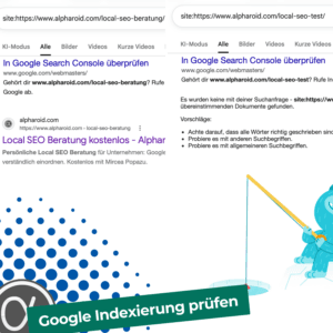 Beitragsgrafik zur Prüfung der Google Indexierung