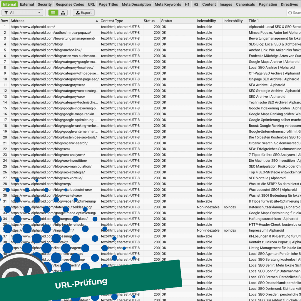 URL-Prüfung zur Kontrolle von Indexierung und Crawling