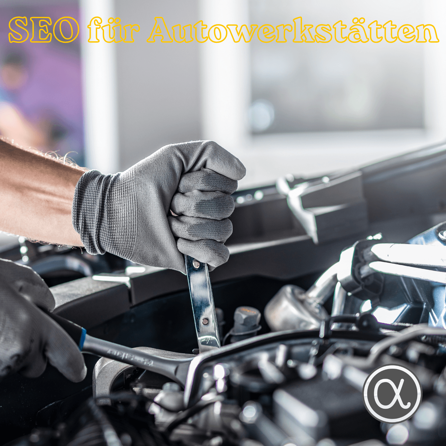 Mechaniker bei der Arbeit in einer Autowerkstatt