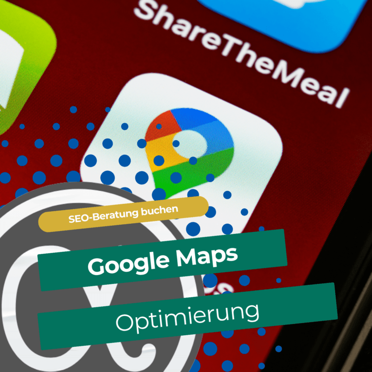 Google-Maps-Optimierung 1 Google Maps auf einem Smartphone als Symbol für Google-Maps-Optimierung