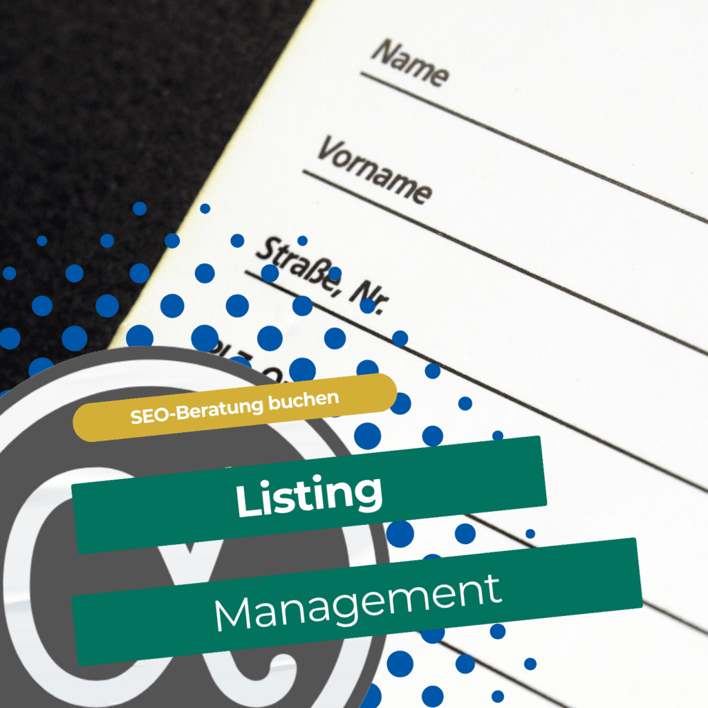 Listing Management 1 Listing Management für konsistente Firmeneinträge in lokalen Verzeichnissen