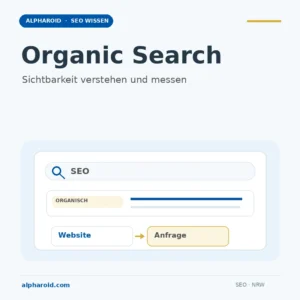 Beitragsbild: organischer Suchtreffer, Website und Messung