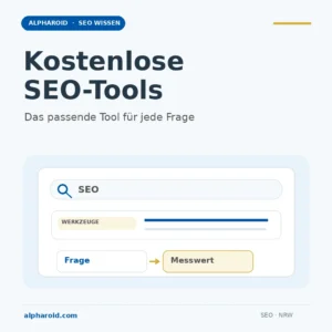 Kostenlose SEO-Tools nach der jeweiligen Prüfaufgabe auswählen
